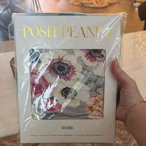 NWT Posh Peanut Multicolor Floral Robe XXL